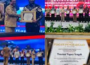 Pemerintah Papua Tengah Mendapat Penghargaan Atas Komitmen Sukseskan Pemilu dan Pemilukada 2024