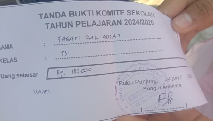 Langgar Permendikbud, SMPN 1 Pulau Punjung Diduga Lakukan Pungutan Ilegal