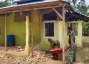 Renovasi Mushala Al-Muhajirin, Wujud Kepedulian Satgas TMMD ke-125 di Sungai Kambut